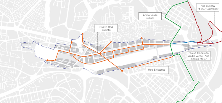 Una nueva red ciclista para eliminar el tránsito de 41.000 vehículos diarios en la zona Norte de Madrid