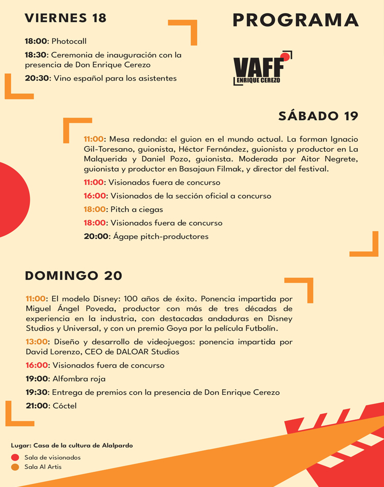 Llega la primera edición del VAFF los días 18, 19 y 20 de Octubre