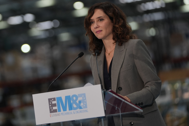 Díaz Ayuso ensalza la riqueza del sector industrial de alto valor añadido en la Comunidad de Madrid y su subida del 9% en dos años