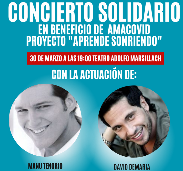 Manu Tenorio y David de María en San Sebastián de los Reyes