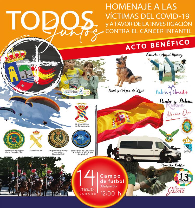 Homenaje a las Víctimas del COVID y Acto Benéfico a favor de la Investigación contra en Cáncer Infantil en Alalpardo
