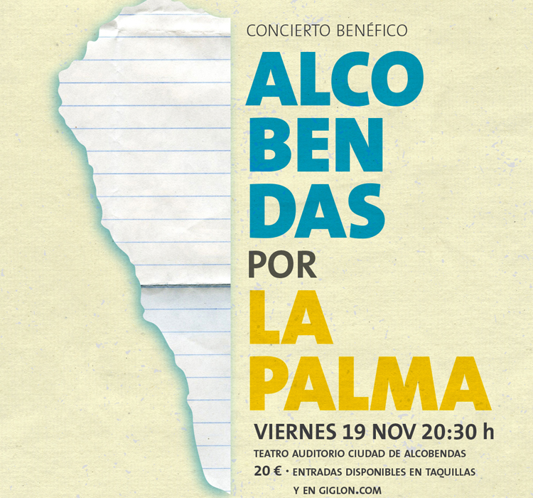 Alcobendas organiza un Concierto Solidario a favor de los Damnificados por el Volcán de La Palma