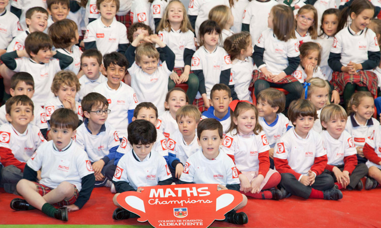 La MATHS CHAMPIONS en el Colegio Aldeafuente de Alcobendas