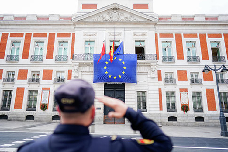 La Presidenta Díaz Ayuso conmemora el Día de Europa en el Ayuntamiento de Madrid con el Alcalde Martínez-Almeida