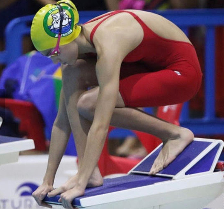 La alcobendense Blanca Sanz en la Selección de Madrid de Natación