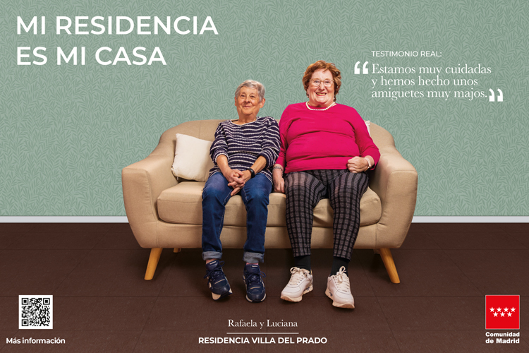 La Comunidad de Madrid inicia la campaña 'Mi residencia es mi casa' para informar de todos los recursos asistenciales dirigidos a los mayores