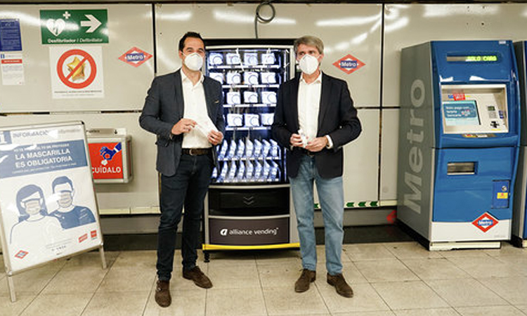 El Vicepresidente Aguado avanza la instalación de máquinas de venta de mascarillas e hidrogel en las estaciones de Metro de Madrid