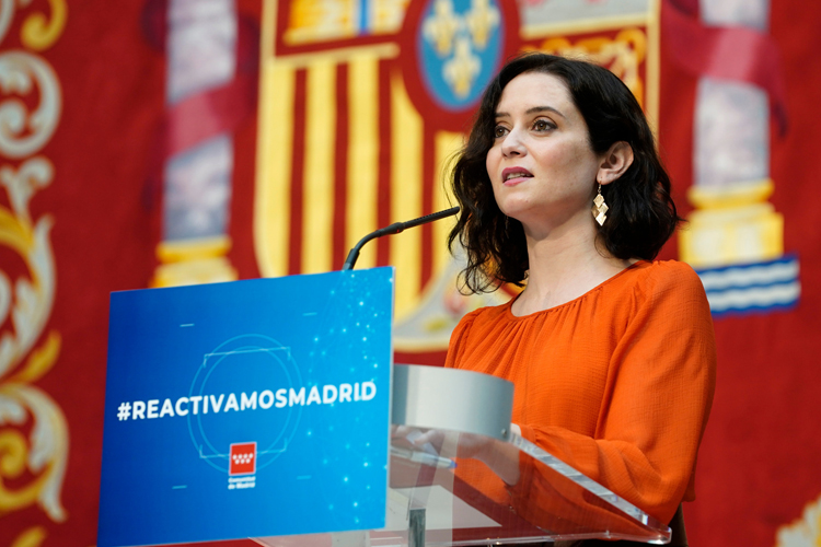 La presidenta de la Comunidad de Madrid presenta la Estrategia para reactivar Madrid con la que se pretende movilizar 22.000 millones