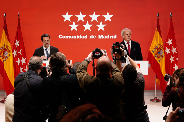 La Comunidad de Madrid explica que todos los contratos del Servicio Madrileño de Salud se han tramitado de manera legal y transparente