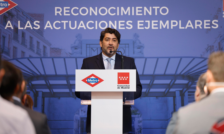 La Comunidad de Madrid reconoce las Actuaciones Extraordinarias de los Empleados de Metro durante el Último Año
