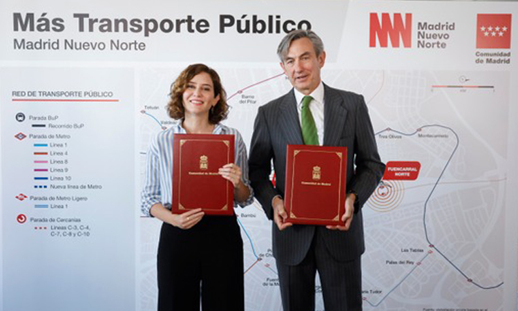 Díaz Ayuso anuncia que la primera línea de Metro automatizada se estrenará en Madrid Nuevo Norte