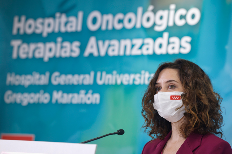 Díaz Ayuso presenta el Hospital Oncológico y de Terapias Avanzadas del Gregorio Marañón dedicado en exclusiva al paciente con cáncer