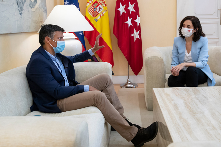 Díaz Ayuso recibe a Leopoldo López para analizar la situación de Venezuela