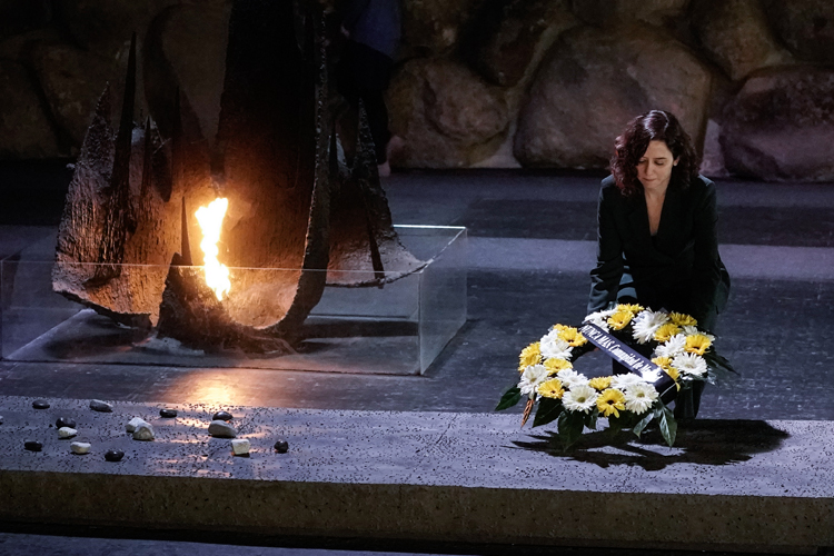 Díaz Ayuso en el Monte del Recuerdo de Jerusalén: “Nuestro Gobierno y la sociedad madrileña está comprometida con la vida y la libertad”