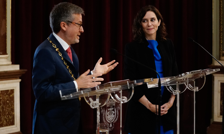 La Presidenta de la Comunidad de Madrid ha firmado un Memorando de Entendimiento en la capital lusa con su alcalde, Carlos Moedas