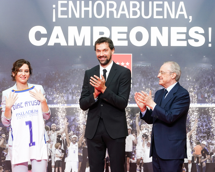 Díaz Ayuso felicita al Real Madrid de Baloncesto por lograr su 36º título de Liga: “Sois un ejemplo de lucha y resistencia”