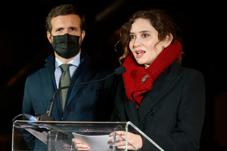 Díaz Ayuso recuerda a Gregorio Ordoñez denunciando la “infamia del Gobierno de Sánchez”