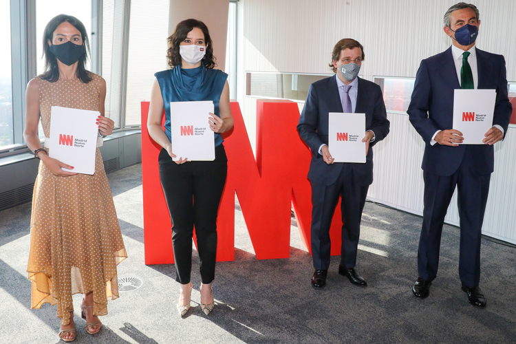 Comunidad de Madrid, Ayuntamiento, ADIF y Distrito Castellana Norte firman el Convenio Marco que permite arrancar Madrid Nuevo Norte
