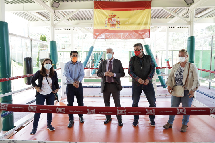 El Ayuntamiento de Sanse termina la primera fase de un nuevo espacio para la práctica de boxeo en el Polideportivo Dehesa Boyal