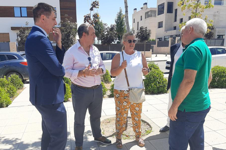Avanzan las obras en las zonas verdes y los parques del Barrio de Tempranales de Sanse