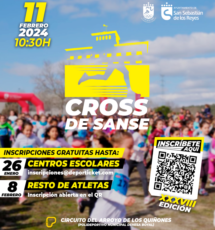 ¡¡¡Abiertas las inscripciones para el Cross de San Sebastián de los Reyes!!!