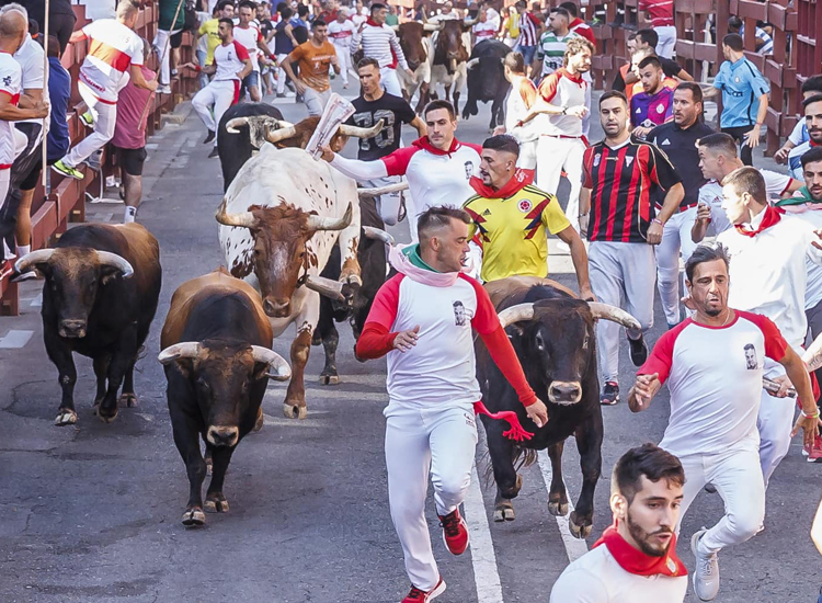 Sanse celebra sus dos primeros encierros de 2022 con una participación espectacular
