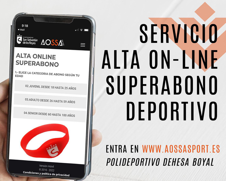 Nuevo servicio de “Alta Online” en las instalaciones deportivas municipales