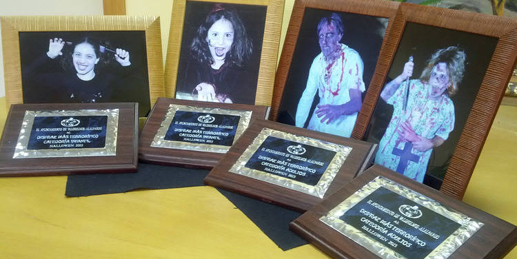 Entrega de premios a los mejores disfraces de Halloween en Alalpardo