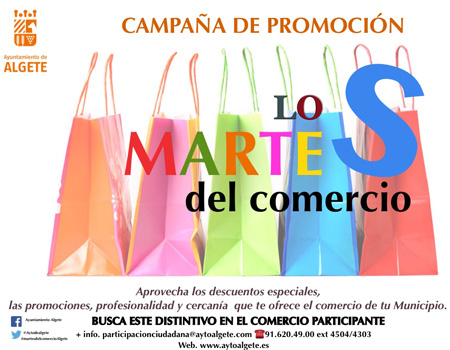 “Los Martes del Comercio”, la nueva campaña de Algete de apoyo al comercio de proximidad