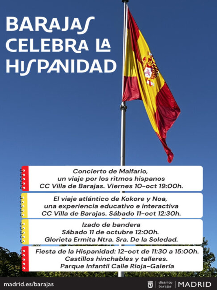 Cuatro citas clave para celebrar la Hispanidad en Barajas