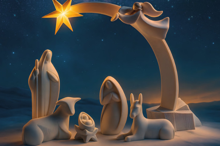 La estrella de la Navidad llega a Barajas