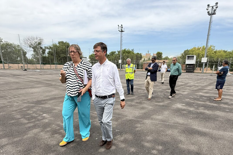 La IDB Andrés Navarrete dispondrá de un renovado césped de su campo de fútbol 11 para la próxima temporada