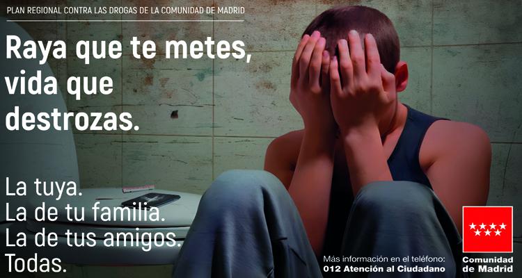La Comunidad de Madrid inicia hoy una nueva campaña contra las drogas centrada en los efectos perversos de la cocaína