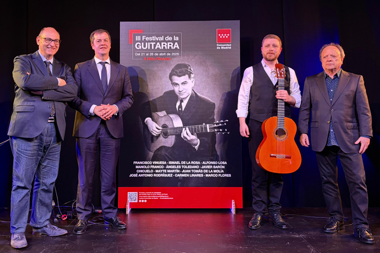 La Comunidad de Madrid dedica la III edición del Festival de la Guitarra al artista Niño Ricardo