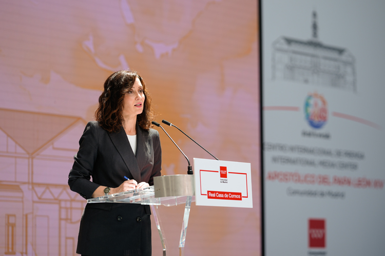 Díaz Ayuso: “Ha sido un verdadero honor y un privilegio ser la puerta de entrada del Santo Padre a España”