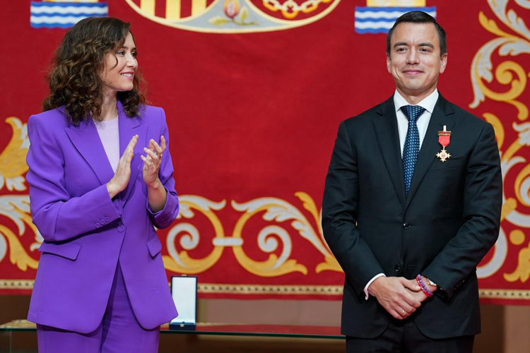 Díaz Ayuso viaja la próxima semana a Ecuador para seguir estrechando lazos institucionales y económicos con países de Hispanoamérica