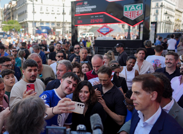 Díaz Ayuso en la cuenta atrás para el regreso de la F1 a Madrid: “El Gran Premio de España es una realidad, un evento pensado por la libertad en el deporte” 