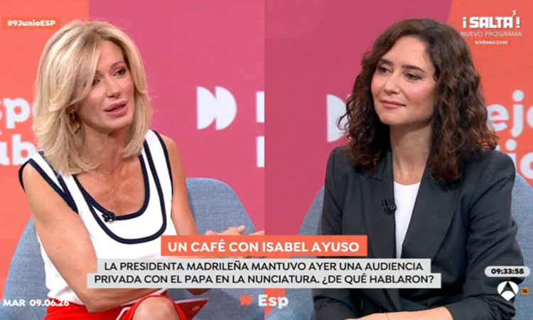 Díaz Ayuso: “El Papa ha estado hablando al mundo estos días desde Madrid y España”