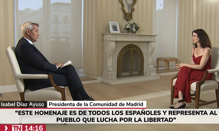 Díaz Ayuso: “El 1 de la corrupción es Sánchez como yo soy la 1 de la Comunidad de Madrid'