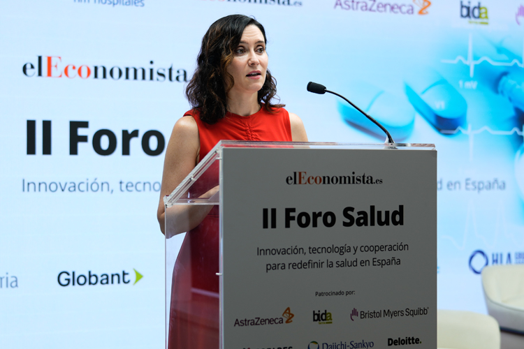 Declaraciones de la Presidenta de la Comunidad de Madrid, Isabel Díaz Ayuso, en la inauguración del II Foro Salud organizado por el digital elEconomista