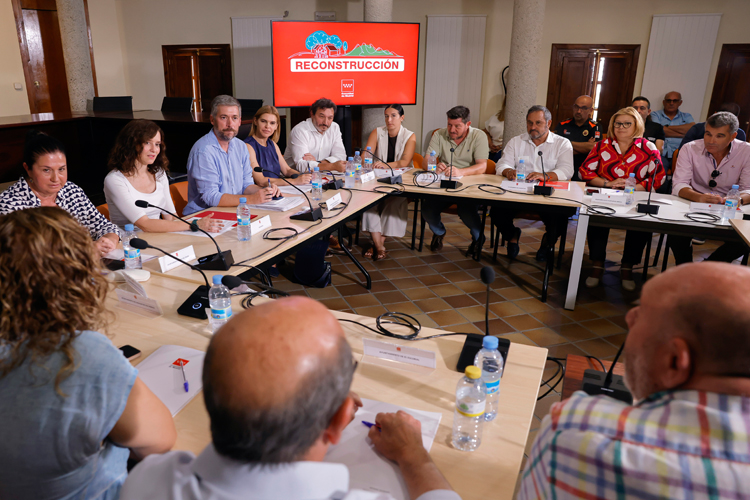 Díaz Ayuso anuncia que ya están en marcha o finalizadas más del 88% de las 43 medidas urgentes para reconstruir la Sierra Oeste