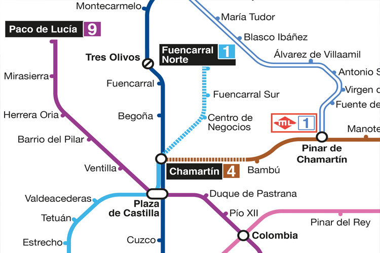 La Comunidad somete a información pública las cinco alternativas para ampliar Metro hasta Madrid Nuevo Norte