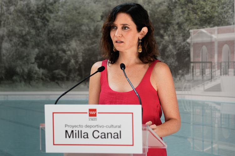 Díaz Ayuso presenta Milla Canal, el proyecto que creará un nuevo eje deportivo y cultural en el distrito de Chamberí
