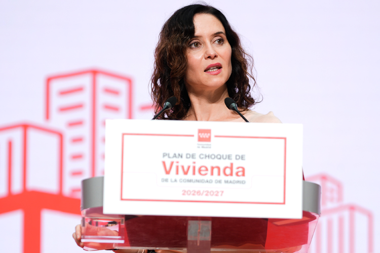 Díaz Ayuso presenta el Plan de Choque de Vivienda 2026/2027 con una Ley de Medidas Urgentes para crear más de 15.000 hogares a precio asequible