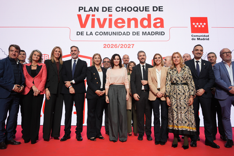 Díaz Ayuso presenta el Plan de Choque de Vivienda 2026/2027 con una Ley de Medidas Urgentes para crear más de 15.000 hogares a precio asequible