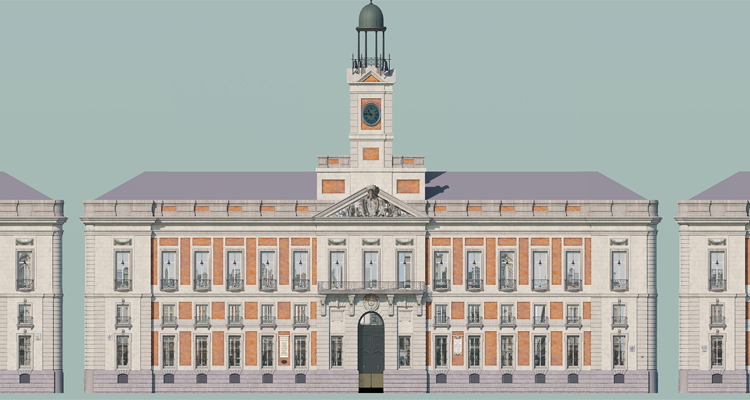 La Comunidad de Madrid restaura la fachada principal de la Real Casa de Correos en su 40º aniversario como sede del Gobierno regional