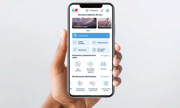 La Comunidad de Madrid amplía el sistema de aviso de citas médicas a los familiares de los usuarios que tengan la Tarjeta Sanitaria Virtual delegada