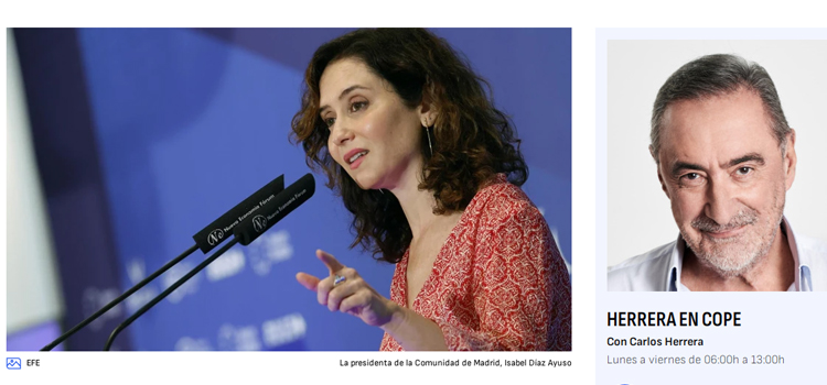 Díaz Ayuso acusa al “régimen de Sánchez” de intentar desprestigiarla con “completas ilegalidades que se van a llevar por delante a un fiscal general”