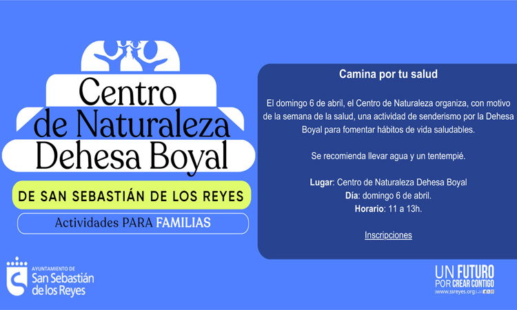 La llegada de abril nos trae dos nuevas actividades en el Centro de Naturaleza de la Dehesa Boyal