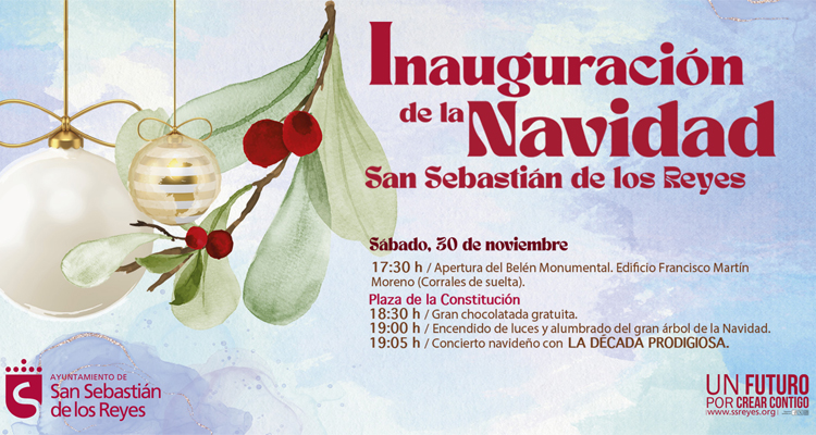 San Sebastián de los Reyes inaugurará el 30 de noviembre su programación de Navidad con un concierto especial de la Década Prodigiosa